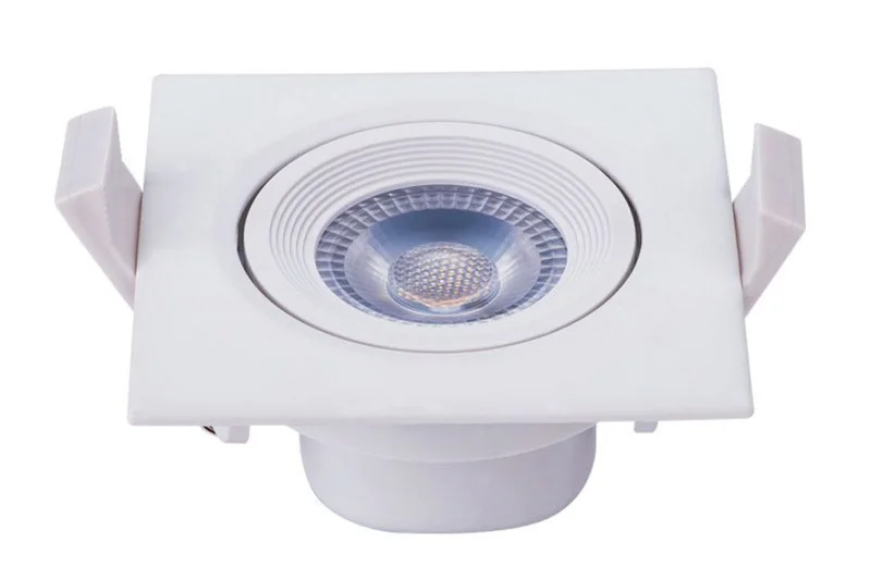Panel LED para embutir con aro móvil cuadrado 3 W 