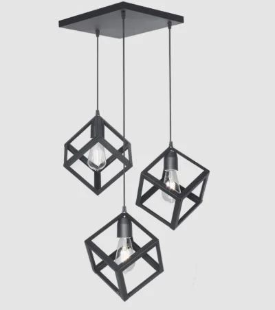 COLGANTE CUBO DE 3 LUCES 